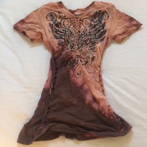Affliction women’s top size small. Super cute